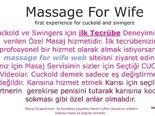 First swingers experience massage for your wife.