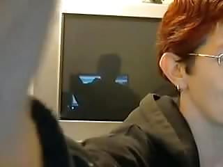 Mature amateur white woman on webcam 