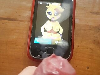 My first cum tribute on Toy Chica 