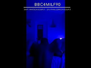BBC seduces Latina wife with blue light