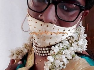 Indian sexy crossdresser Lara D&#039;Souza saree video 