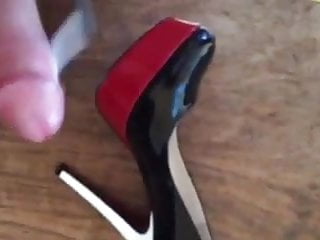 Cumming on my wife shoes