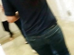 cute asian chinese girl ass in jeans voyeur (non-nude)