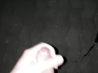 Spraying my cum on the ground