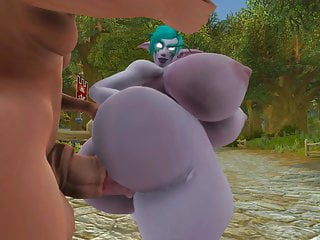 Night elf getting pounded