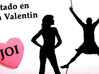 Spanish JOI San valentin, atado con varias mujeres.