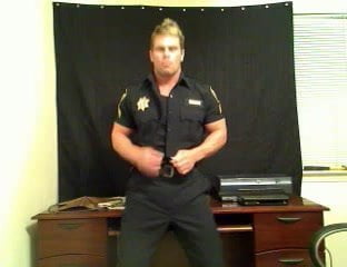 Beefy Muscle Daddy In Uniform