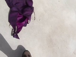 kicking outdoors purple 4 dress