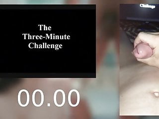 Whiteboy cums prematurely to 3 minute BBC Challenge
