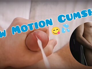 SLOW MOTION CUMSHOT - Dario cums in slow motion