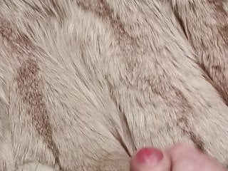 Cumshot on New fox fur
