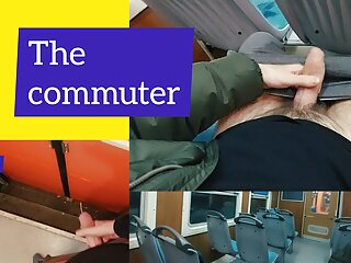 Mere commuting - public jerking, piss marking inside train &amp; cum