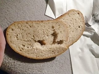 Cum on bread