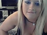 British blonde whore masturbates