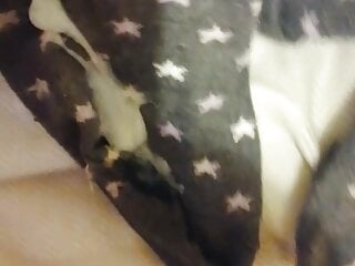 Cum on wife&#039;s cute dirty socks