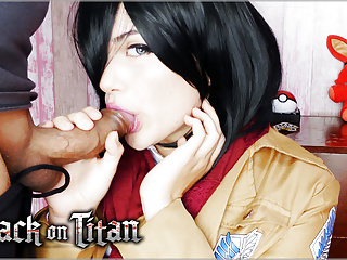 Mikasa Wants Eren&#039;s Dick and Cum - Attack on Titan Cosplay 