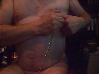 Punishment for Slave Joe: Tigerbalm and nipple clamps 