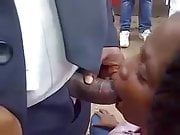 she sucked thick black dick in public