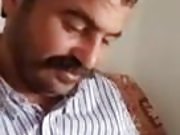 Horny turkish man shows his cock