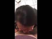 Asian wife blow job 