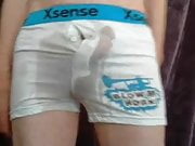 Pissing boxers.