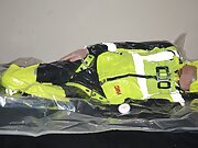 Jan 12 2023 - VacPacked in my hiviz coveralls Kevlar Vest and Hiviz Vest Harness