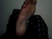 Straight guys feet on webcam #607