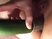 Cucumber in my ass