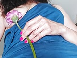 My flower fits perfectly into my flower,  panties, hairy pussy , naughty milf
