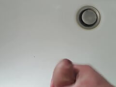 Wank with Cumshot Nr. 2 Bathroom Solo infront of mirror