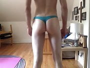 Exercising Muscles in thong