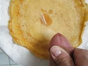 Nachtisch Pfannkuchen mit Schuss pancake with cumshot