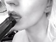 Caroline Vreeland selfie, strategically topless