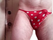 Cumming in my poka dot panties