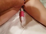 3 vibrator multiple orgasm fucks wand vibrator to wet finish