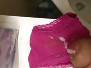 Pink panties of my girlfriend's siter