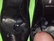 Cum on black shoes 3