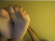 Straight guys feet on webcam #471