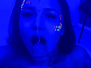 Tattooing, Russian, Orgasm, Licking Balls