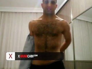 Palestinian Hairy Stud Huge Dick Arab Gay...