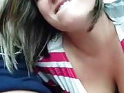Chubby bj in the car and swallow