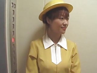 Handjob, White Gloves, Elevator, Japanese Elevator