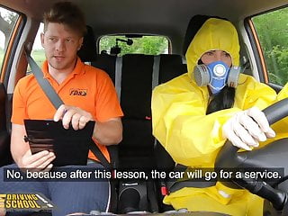 Fake Driving School, Lexi Dona Takes Off her Hazmat Suit