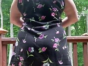 Wearing butt plugs all under my dress. 