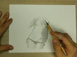 Sketch, Easy, Big Boob Indian, Indian Big Nipples