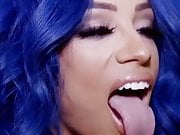 Sasha Banks and her sexy tongue