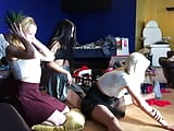 Hot Petite Tight Pussy Sexy Girls do a Try on Haul for Sexy Lingerie and Thongs but It Turns into a Porn Party