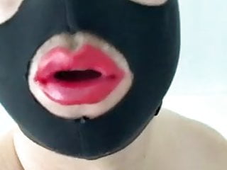 Masked Sissy Whore eye teasing