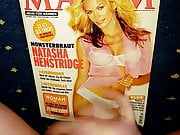 cum tribute for Natasha Henstridge on Maxim Magazine