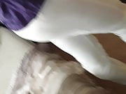 I love how she transparent my garter belt and my cock